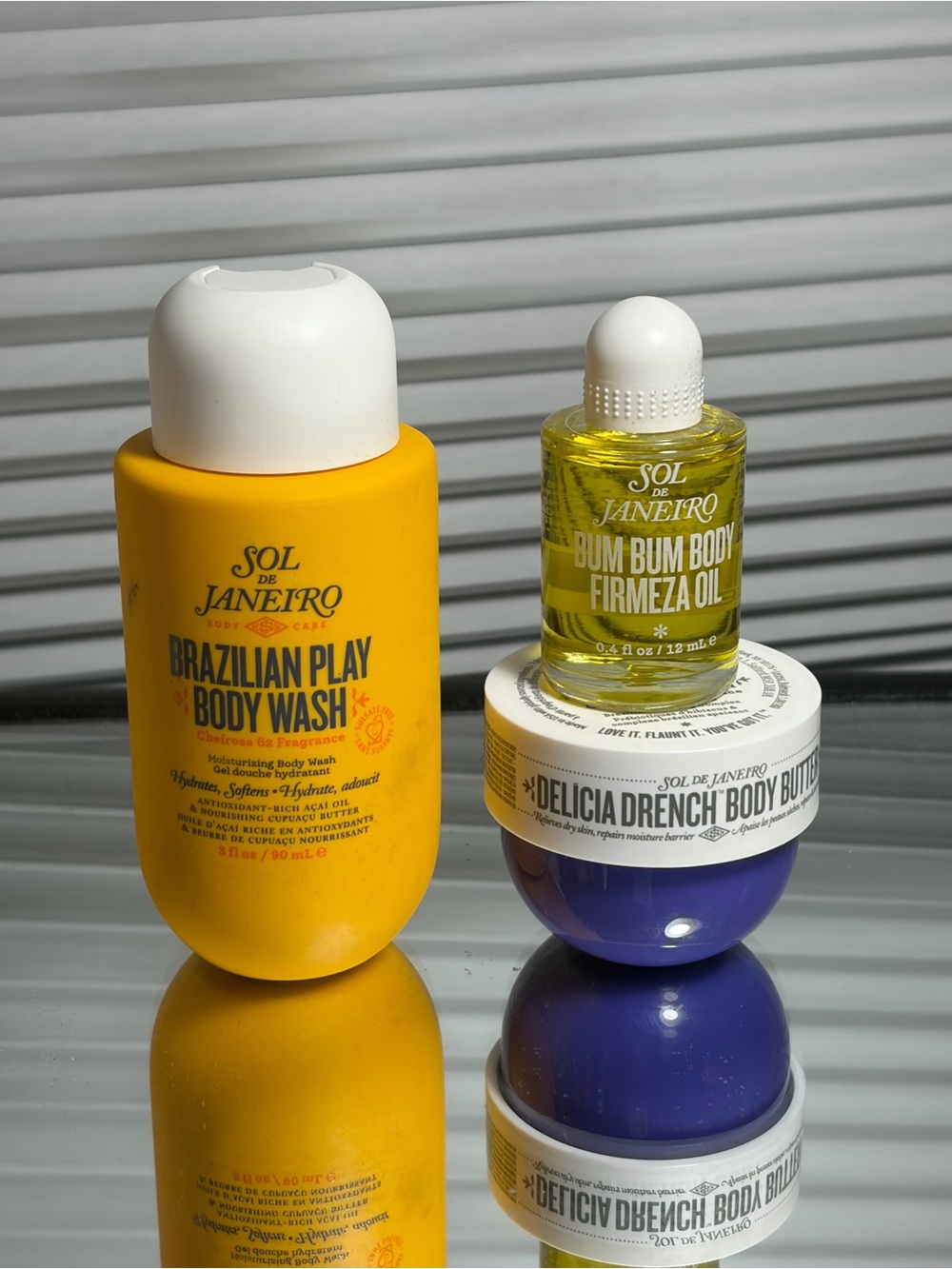 Sol De Janeiro Travel Set (Body Wash, Bum Bum Oil, Delicia Drench Body Butter)